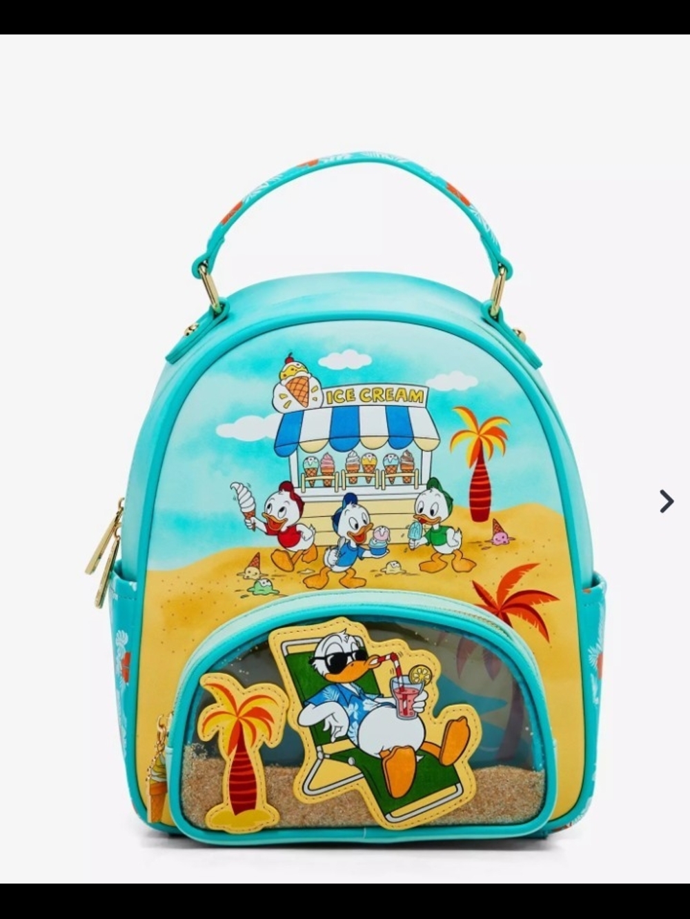 Disney Donald Duck Ice Cream Beach Mini Backpack